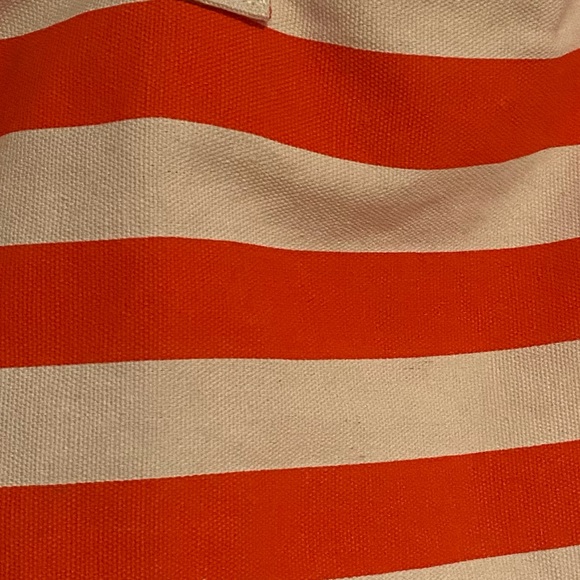 Macy shopping tote orange and tan NWT - Picture 6 of 7